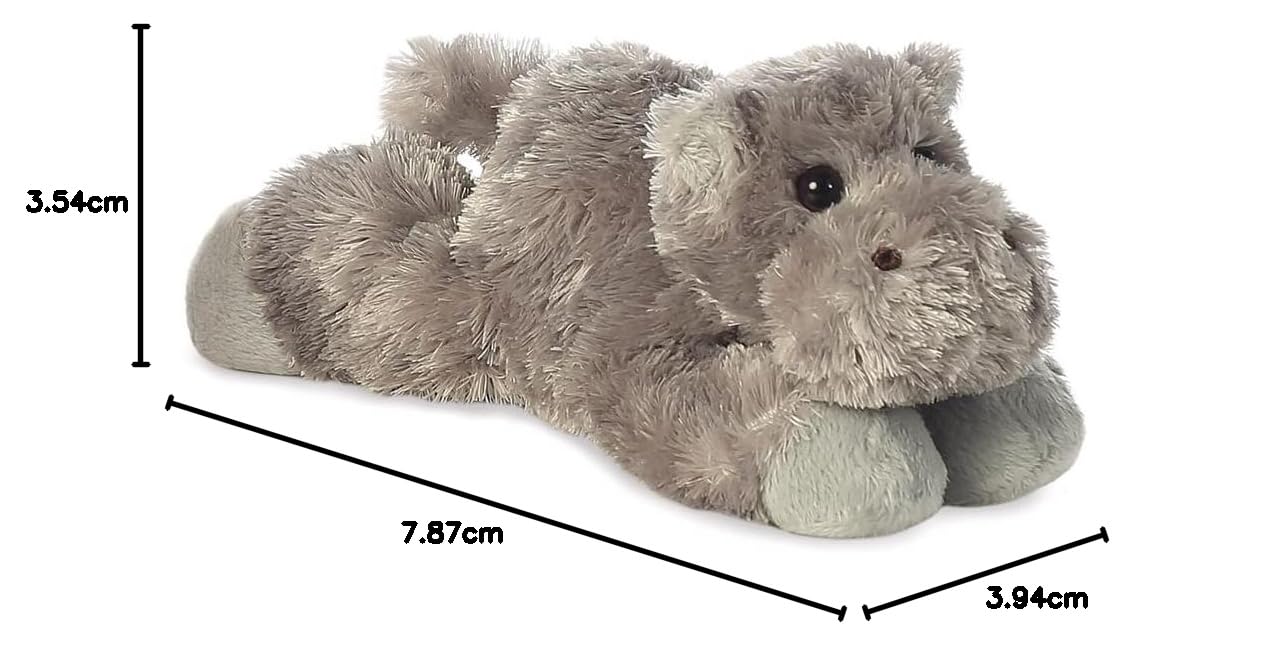 Aurora World Mini Flopsie Plush Toy - Howie Hippo, Multi Color