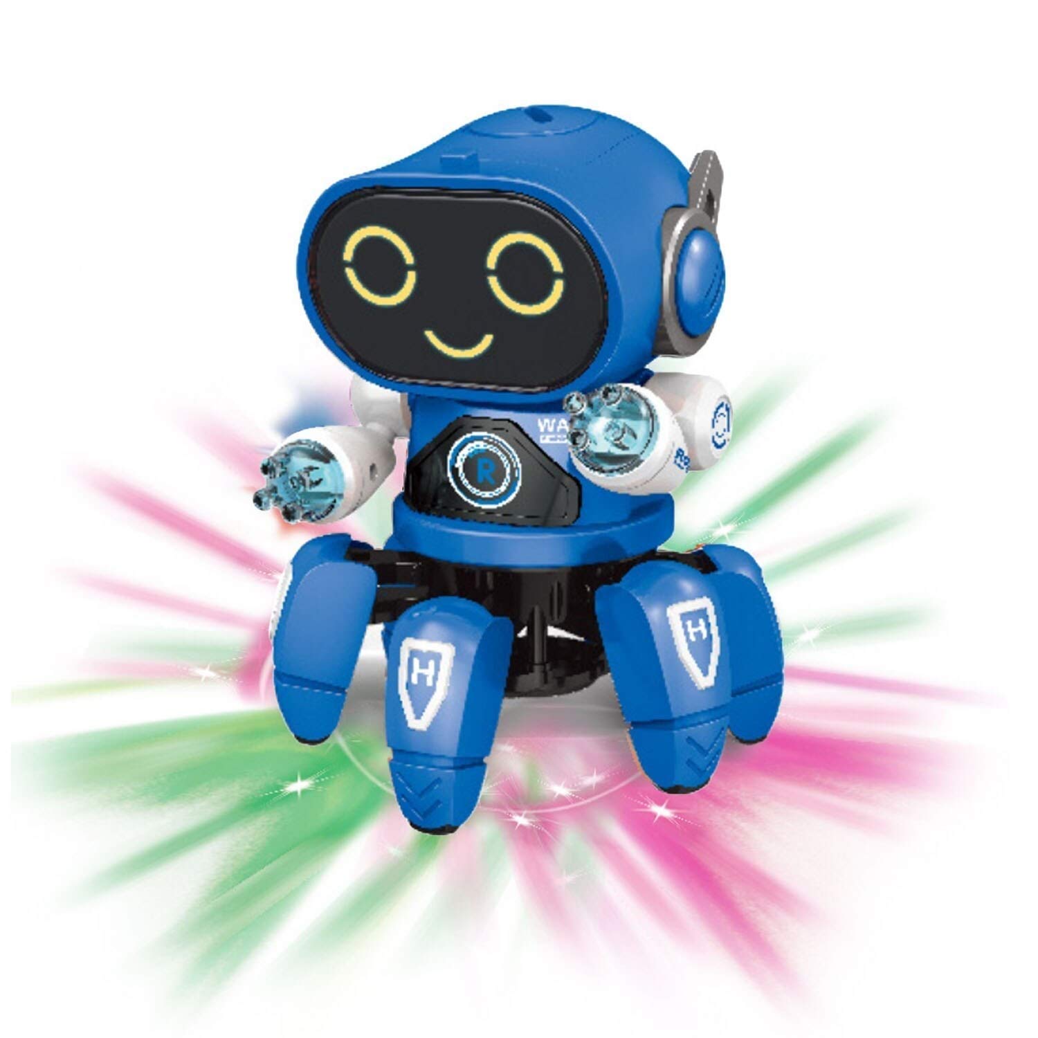 VGRASSP Bot Robot Pioneer Colorful Lights and Music All Direction Movement Dancing Robot Toys for Boys and Girls (Color as per Stock Availability)