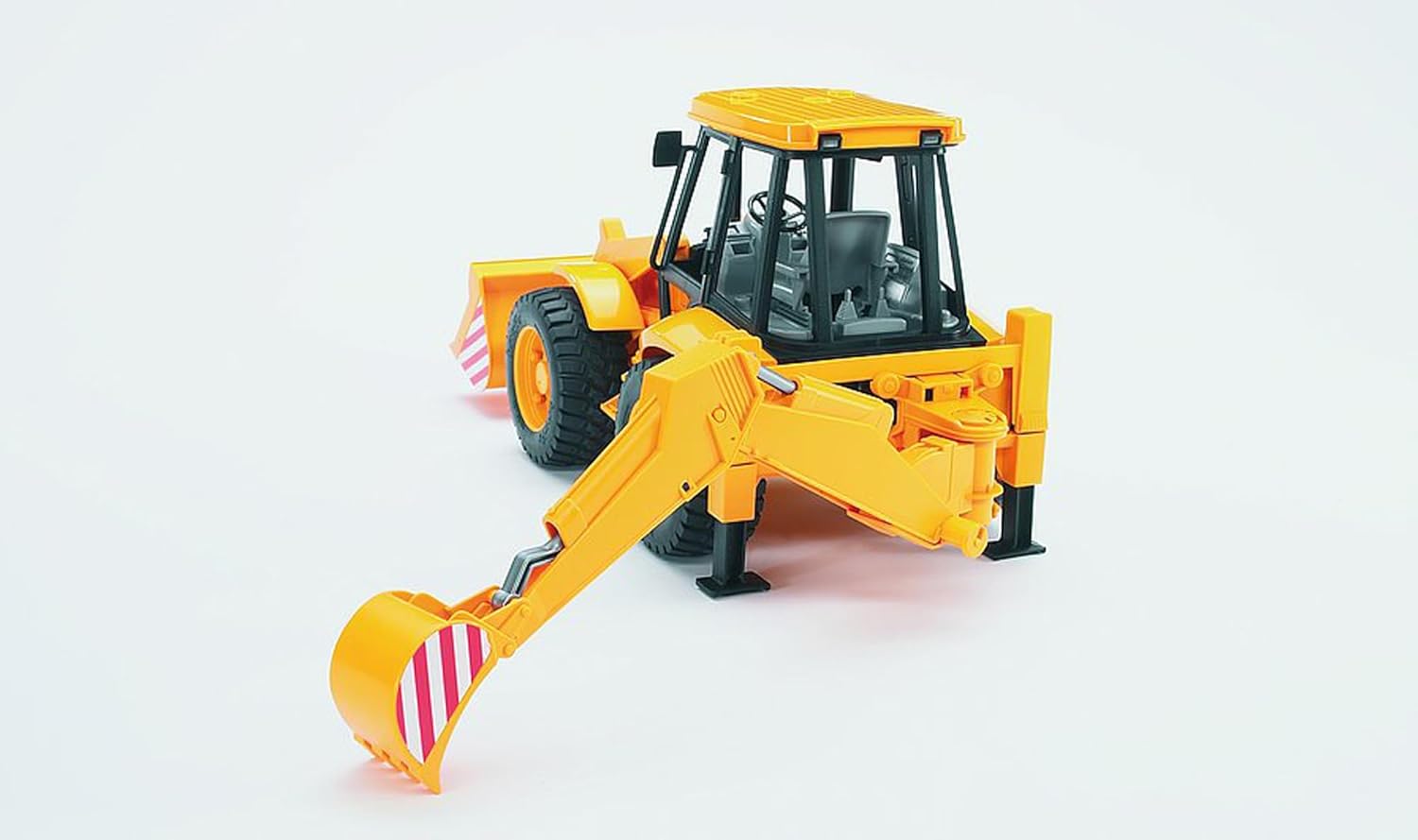 Bruder 2428 JCB 4CX Backhoe Loader Yellow/ Black